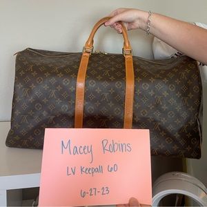 Authentic LV Keepall 60